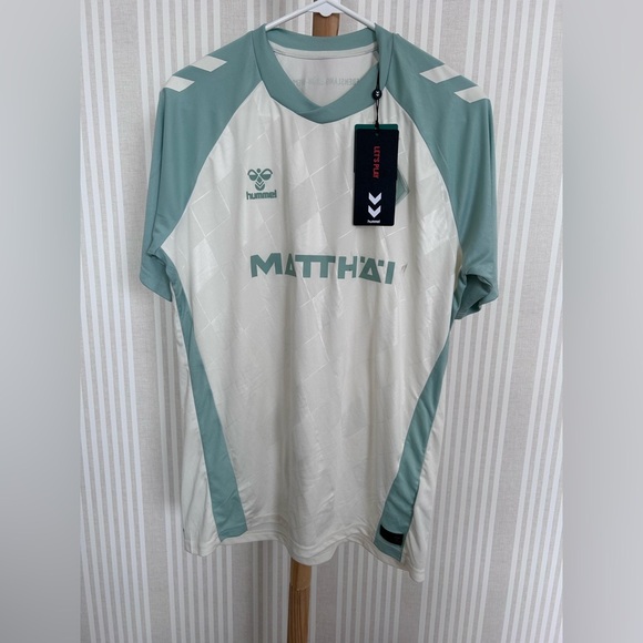 NWT 2024-2025 Werder Bremen Away Shirt Soccer Jersey Size US Small Mint/Cream - Picture 4 of 11